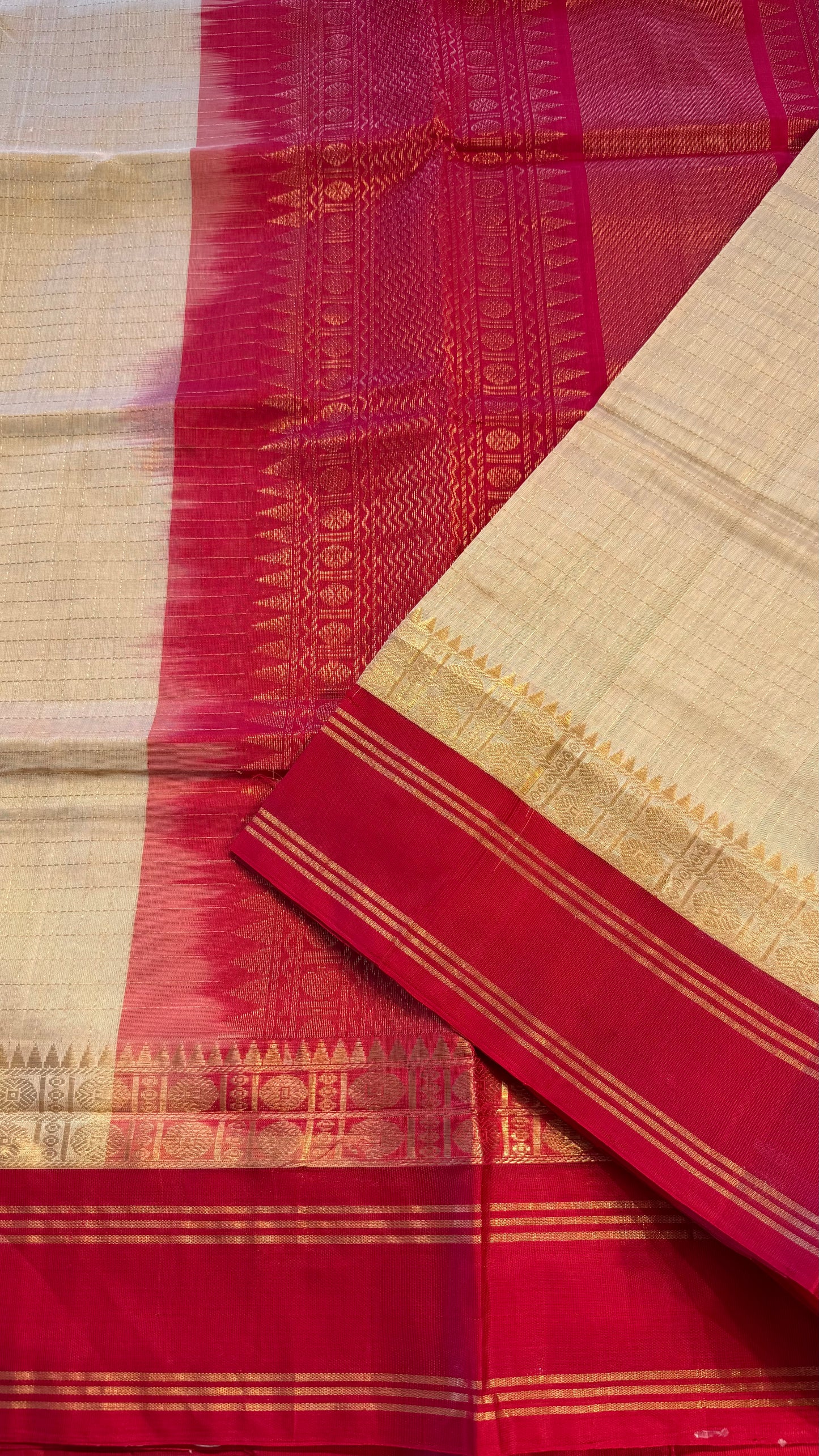HANDLOOM KANCHIPURAM SILK COTTON (KSC255)