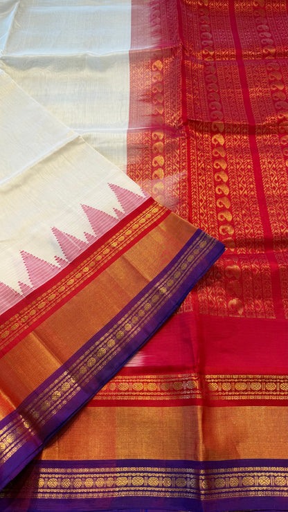 HANDLOOM KANCHIPURAM SILK COTTON (KSC247)