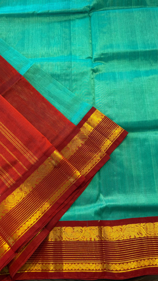 HANDLOOM KANCHIPURAM SILK COTTON (KSC239)