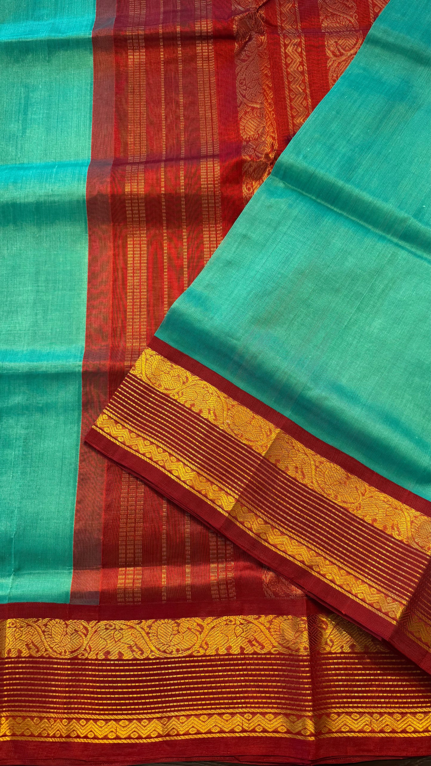 HANDLOOM KANCHIPURAM SILK COTTON (KSC239)