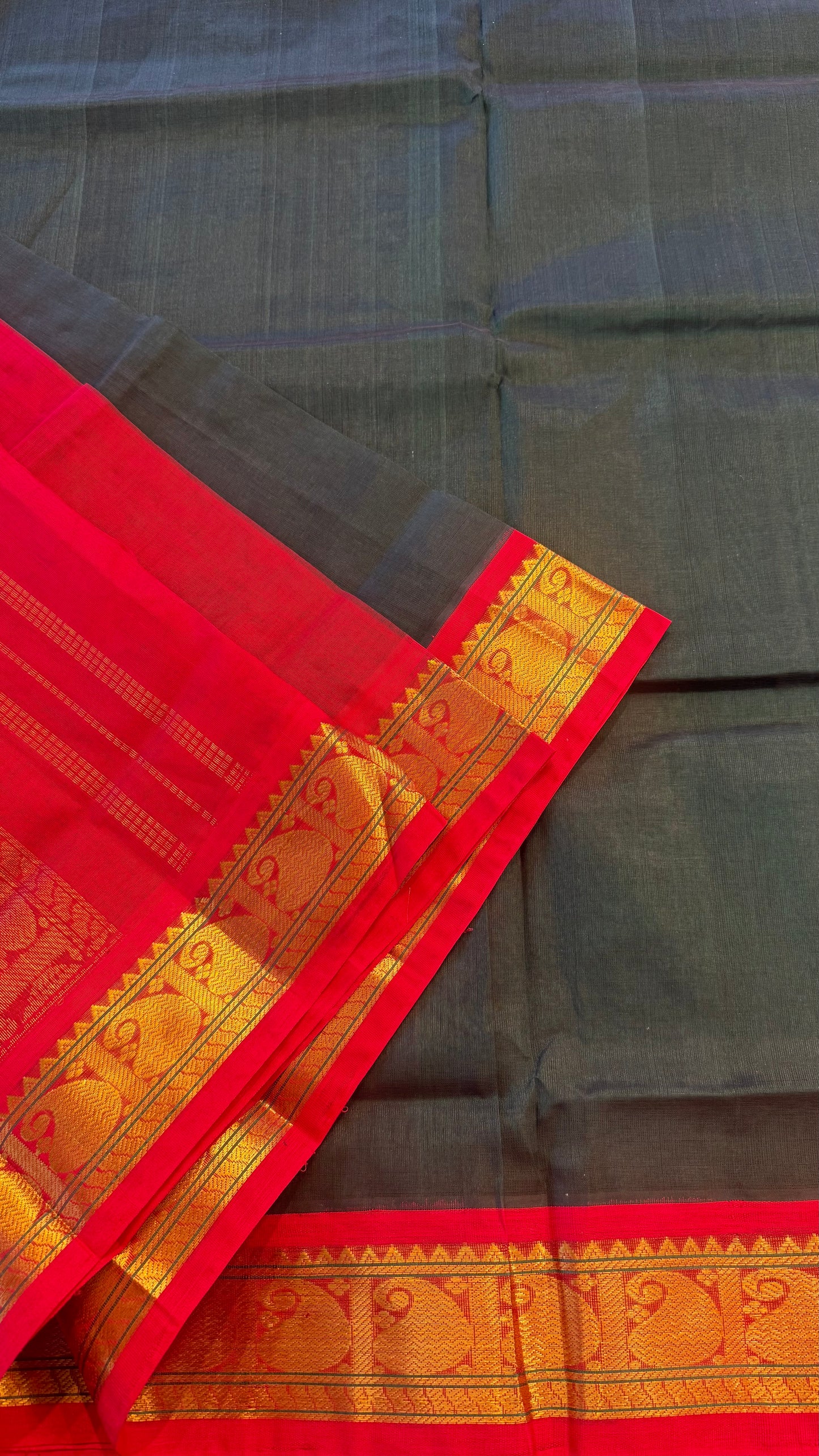 HANDLOOM KANCHIPURAM SILK COTTON (KSC207)