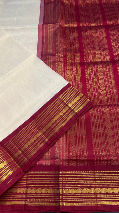 HANDLOOM KANCHIPURAM SILK COTTON (KSC190)