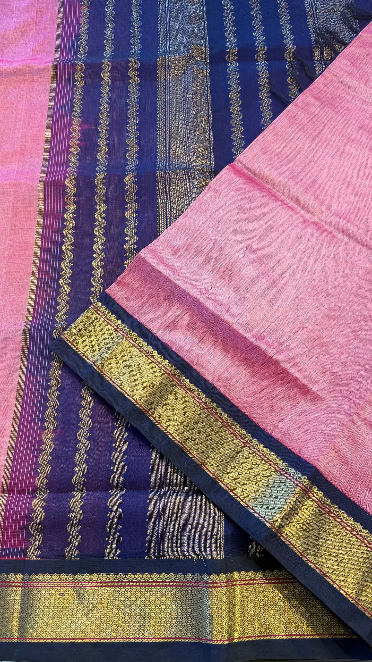 HANDLOOM KANCHIPURAM SILK COTTON (KSC196)