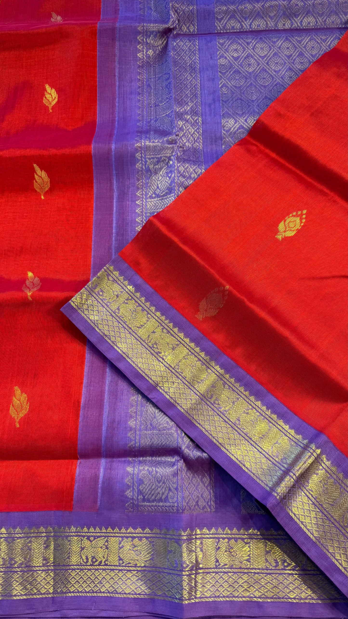 HANDLOOM KANCHIPURAM SILK COTTON (KSC214)