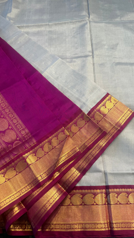 HANDLOOM KANCHIPURAM SILK COTTON (KSC166)