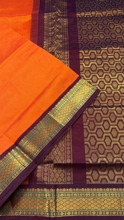 HANDLOOM KANCHIPURAM SILK COTTON (KSC192)