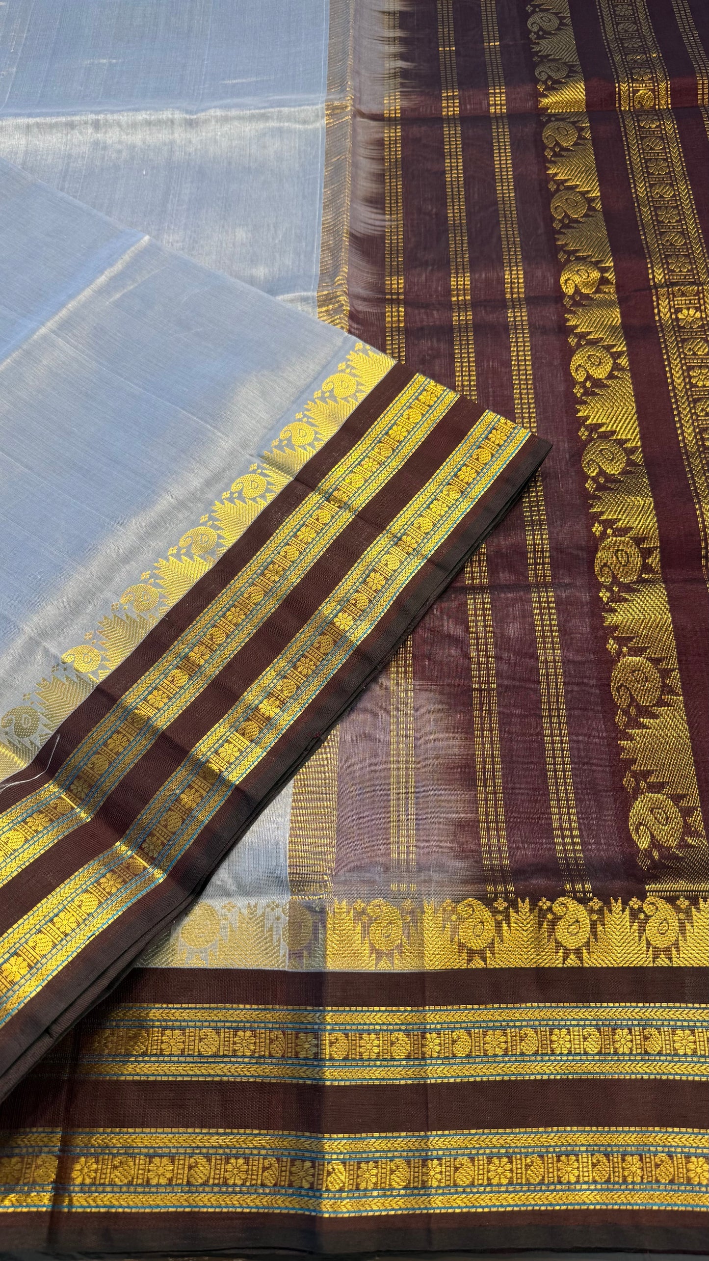 HANDLOOM KANCHIPURAM SILK COTTON (KSC159)