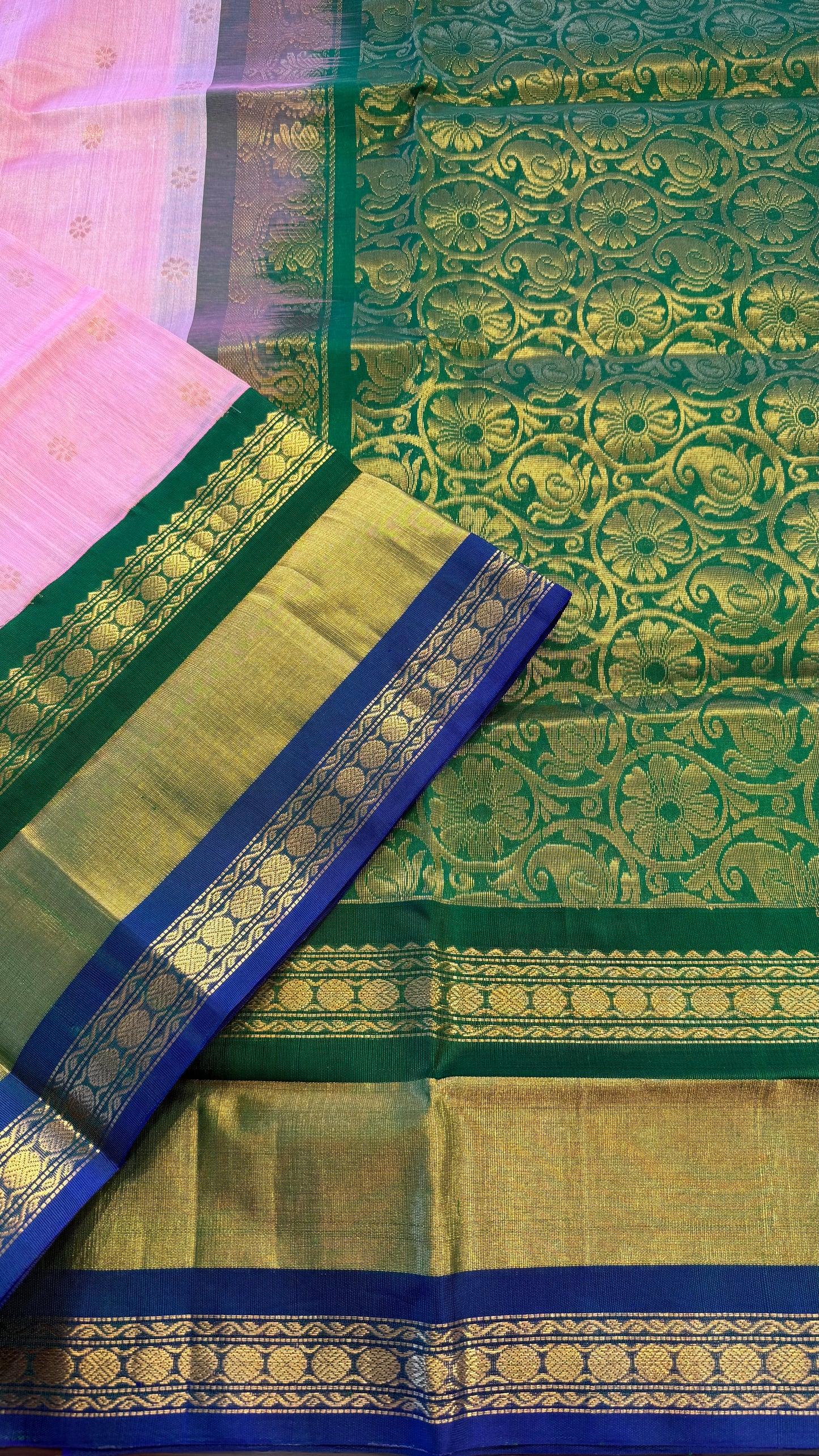 HANDLOOM KANCHIPURAM SILK COTTON (KSC272)