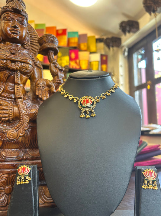 Red Lotus Necklace