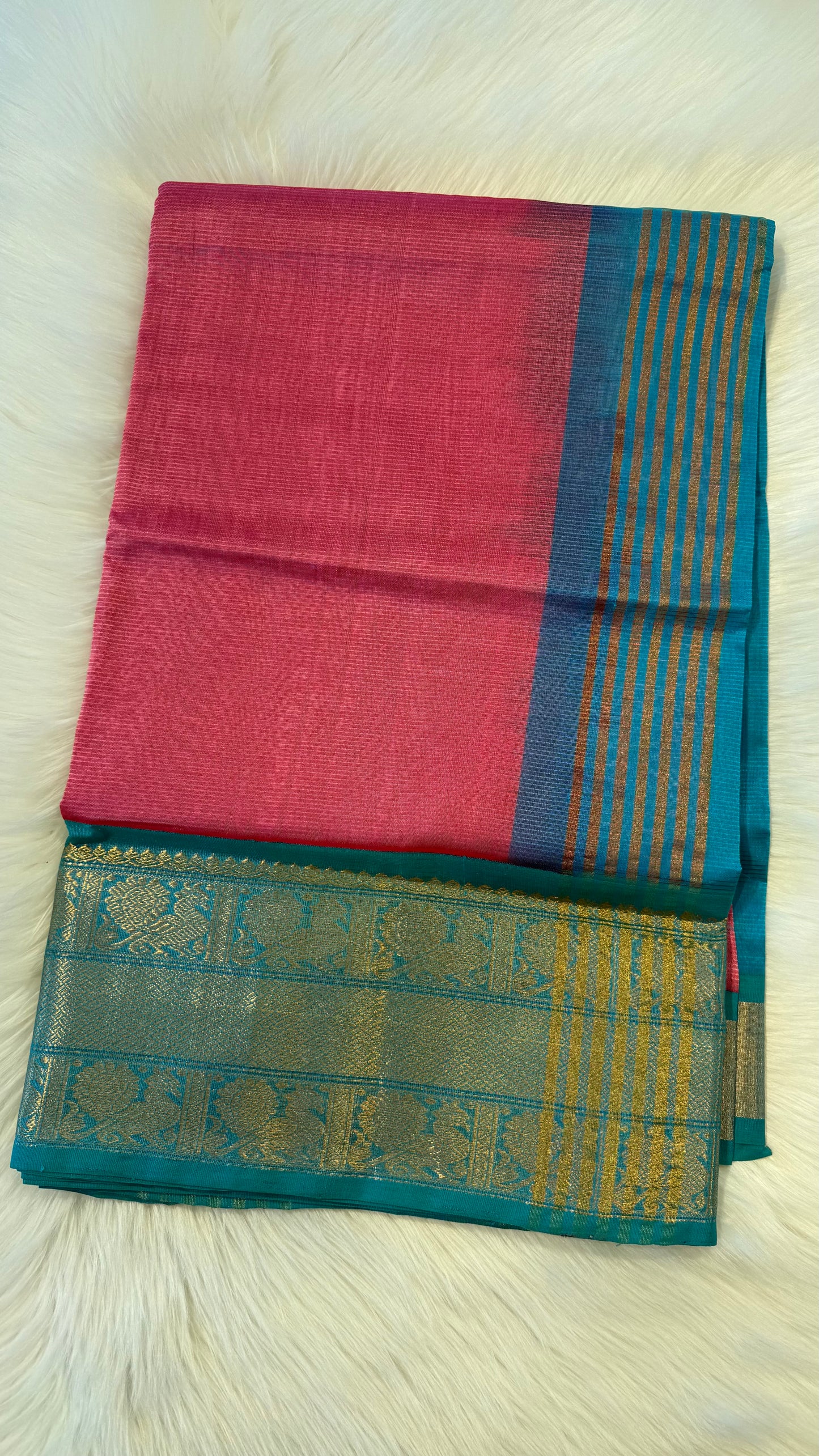 HANDLOOM KANCHIPURAM SILK COTTON (KSC242)