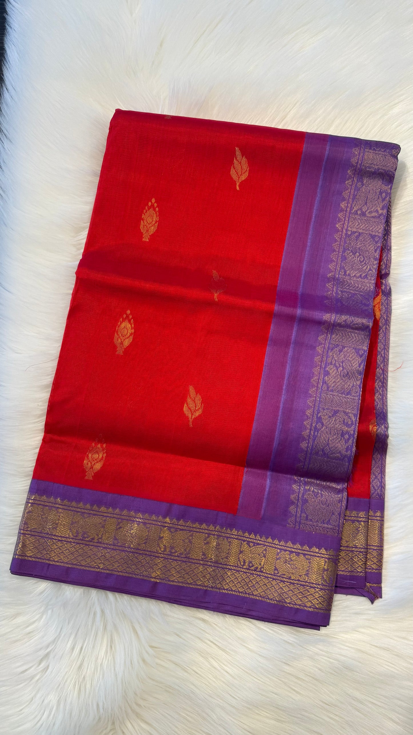 HANDLOOM KANCHIPURAM SILK COTTON (KSC214)