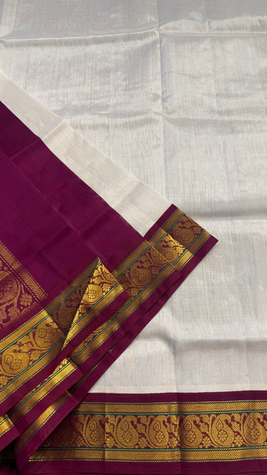 HANDLOOM KANCHIPURAM SILK COTTON (KSC186)