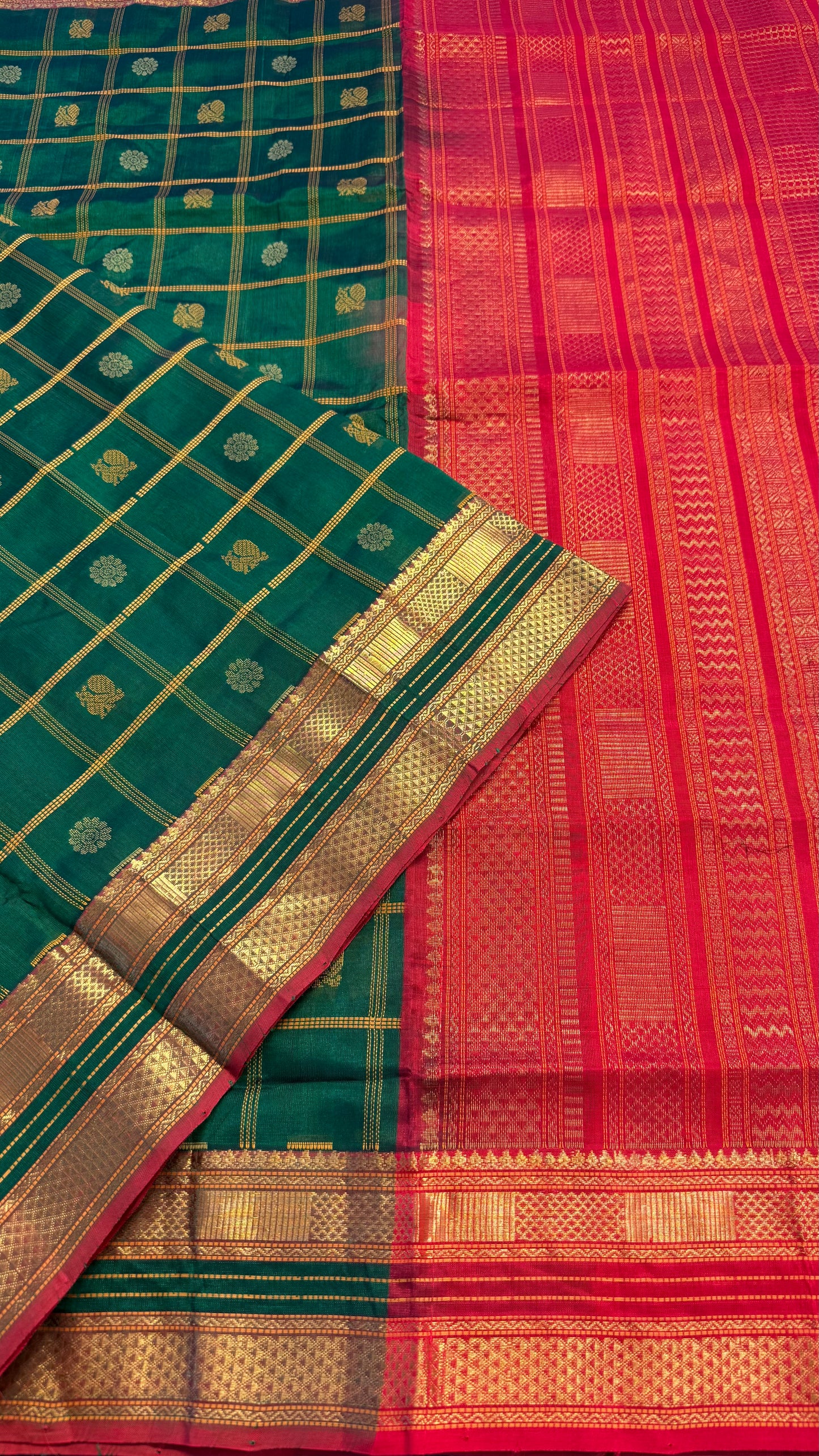 HANDLOOM KANCHIPURAM SILK COTTON (KSC152)