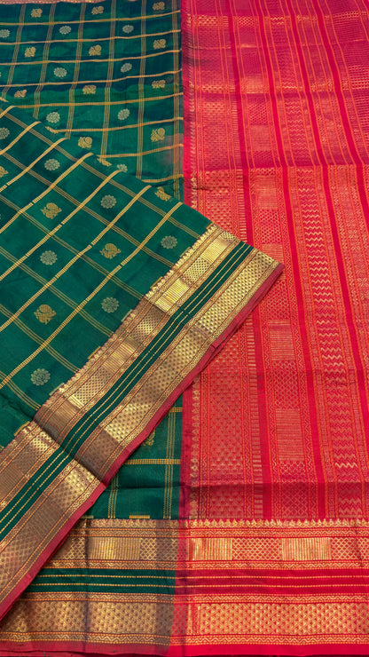 HANDLOOM KANCHIPURAM SILK COTTON (KSC152)