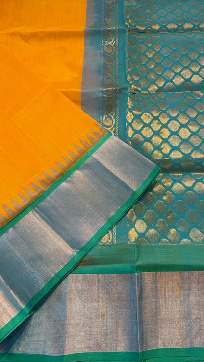 HANDLOOM KANCHIPURAM SILK COTTON (KSC213)