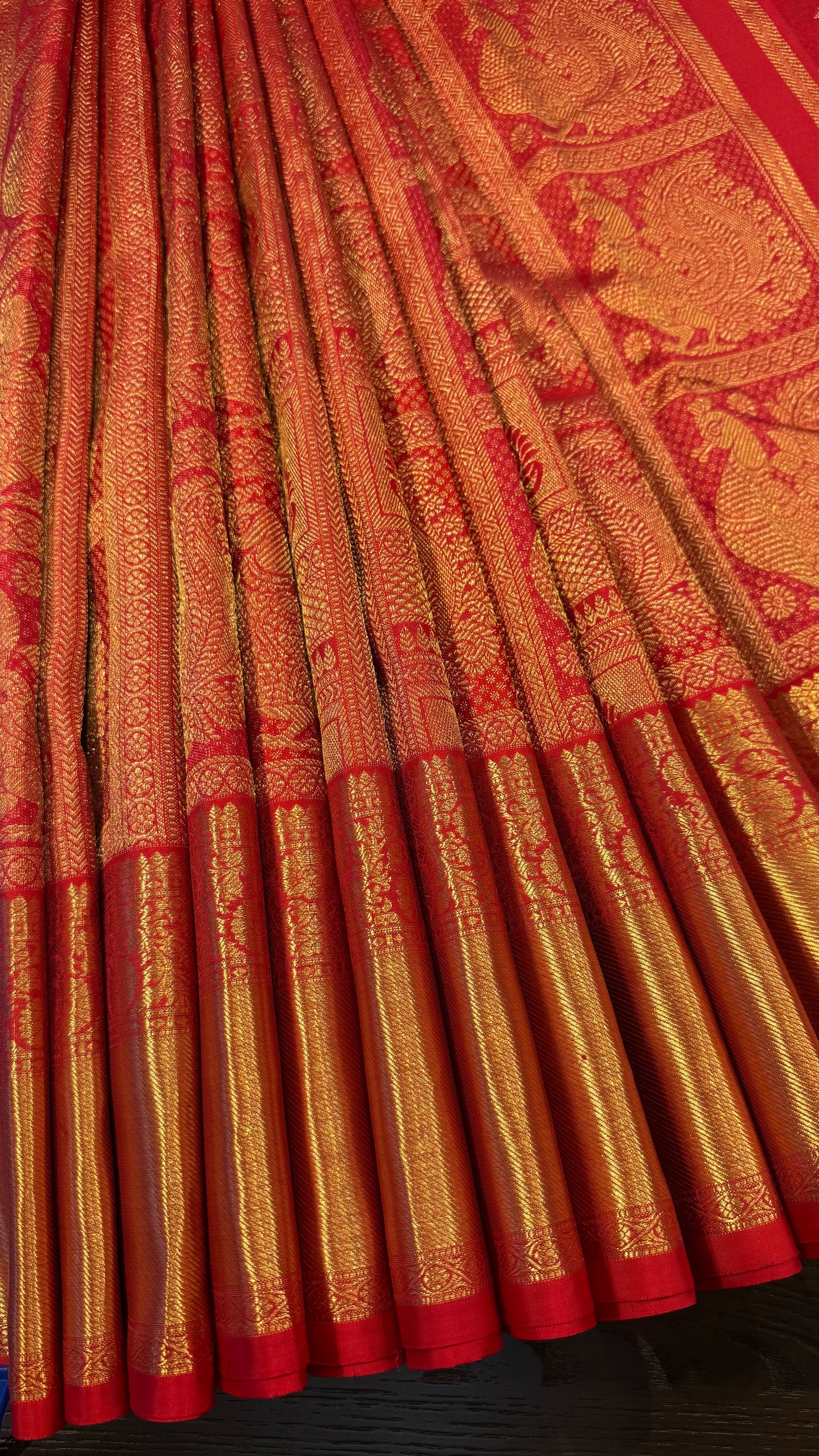 CHILLI RED PURE HANDLOOM KANCHIPURAM SILK SAREE (KSS494)