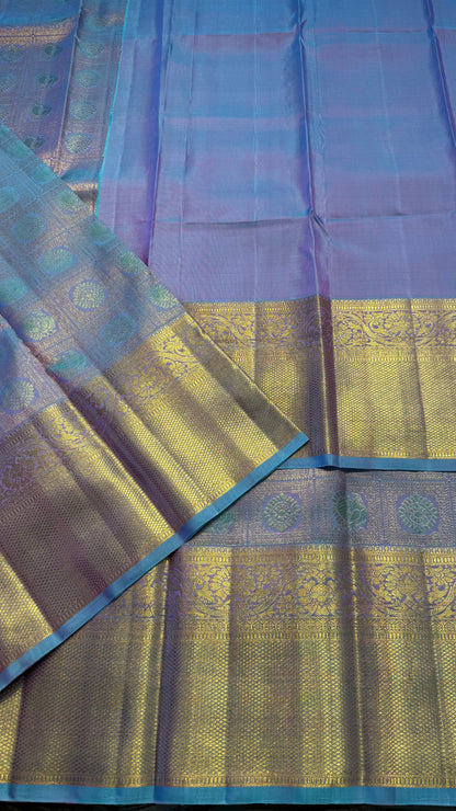 UNICORN GOLD FULL ZARI HANDLOOM KANCHIPURAM SILK SAREE (KSS312)