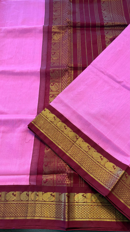 HANDLOOM KANCHIPURAM SILK COTTON (KSC221)