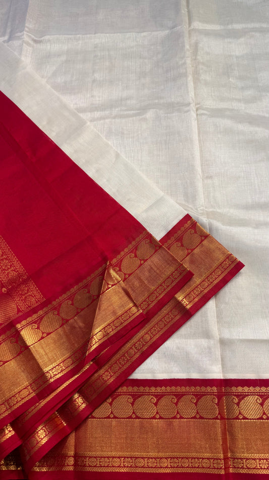 HANDLOOM KANCHIPURAM SILK COTTON (KSC188)
