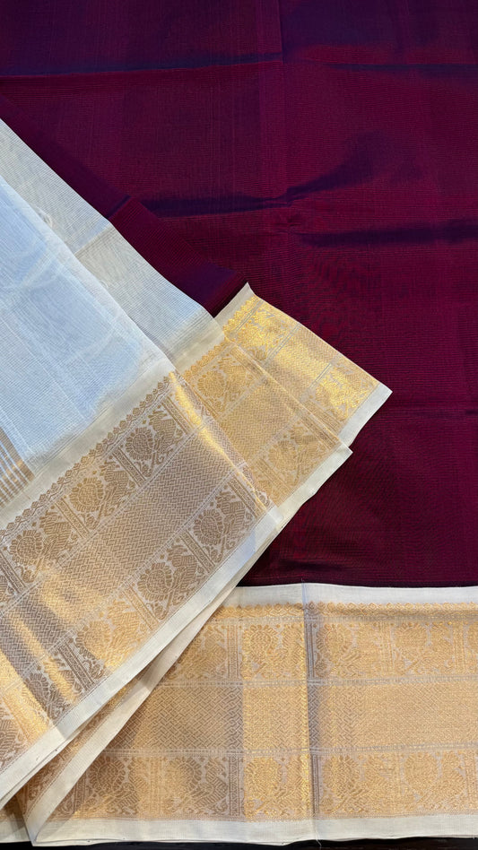 HANDLOOM KANCHIPURAM SILK COTTON (KSC241)