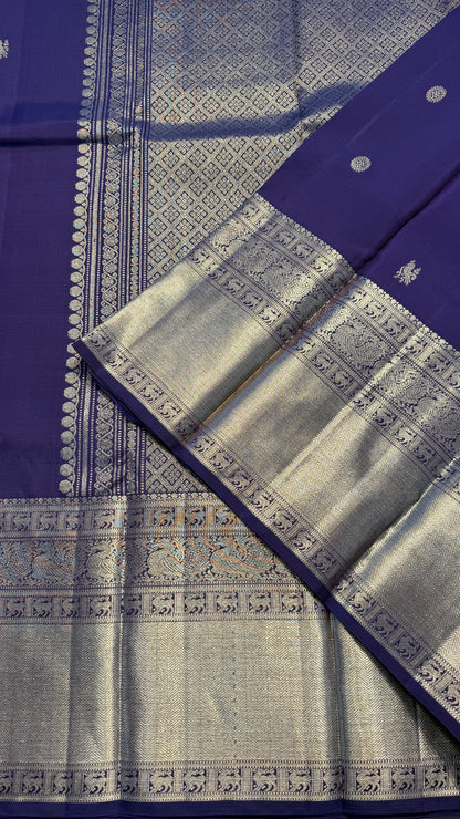 PURPLE HANDLOOM KANCHIPURAM SILK SAREE (KSS410)