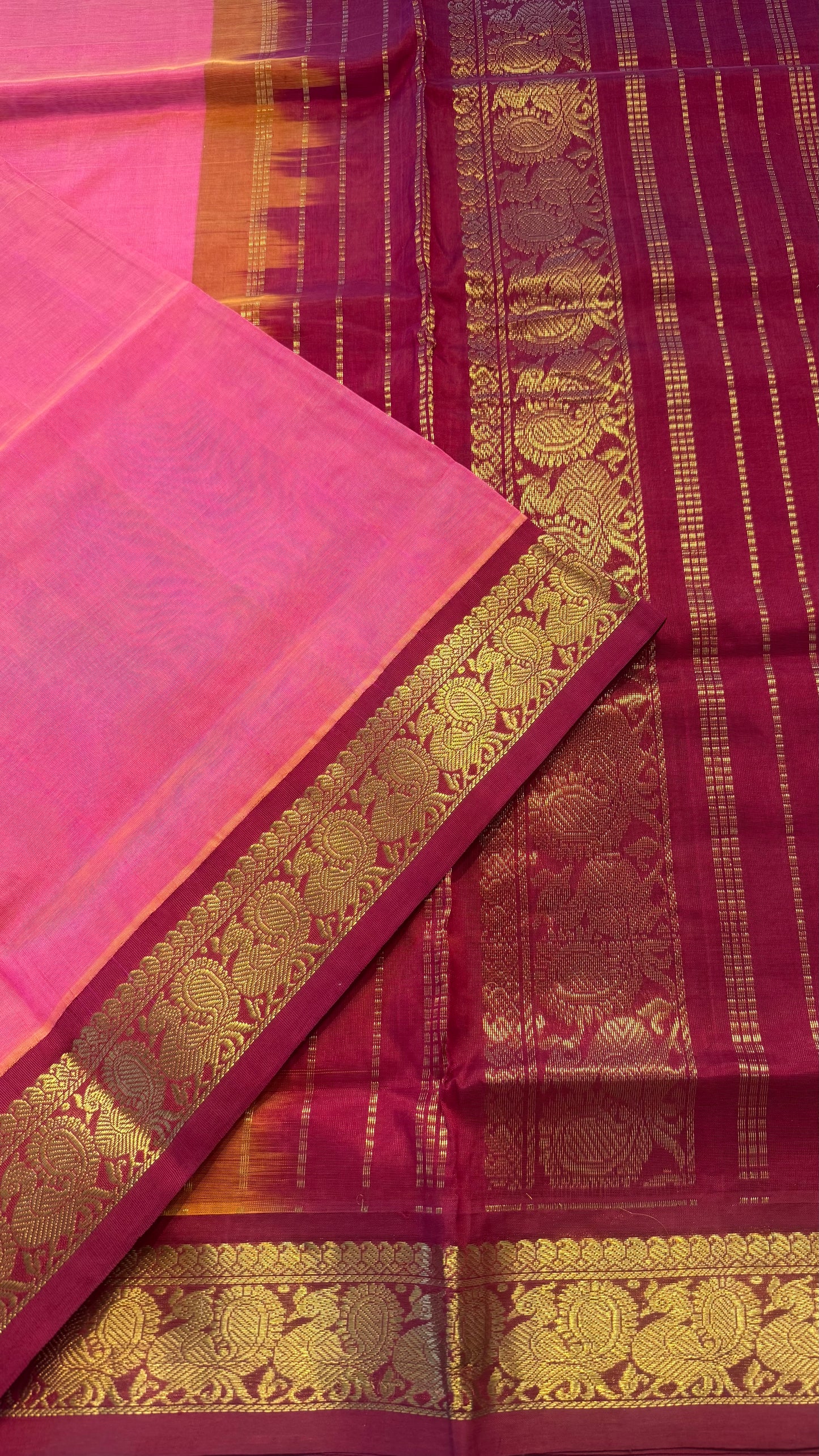 HANDLOOM KANCHIPURAM SILK COTTON (KSC195)