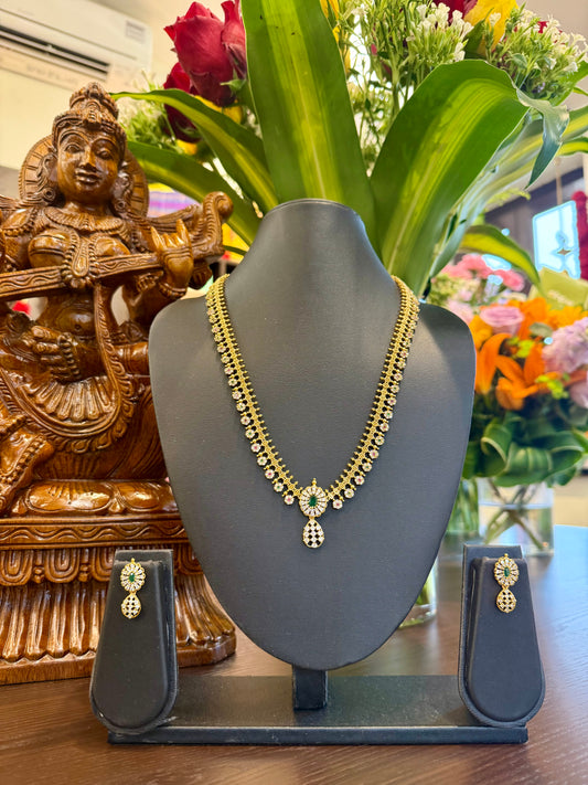 Mira Long Necklace Jewellery Set
