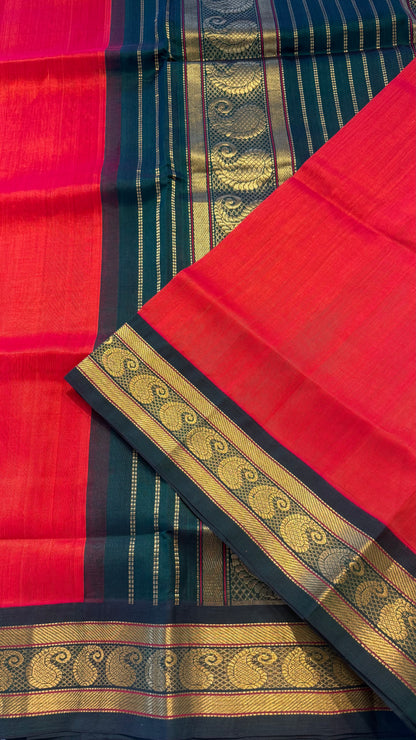 HANDLOOM KANCHIPURAM SILK COTTON (KSC202)