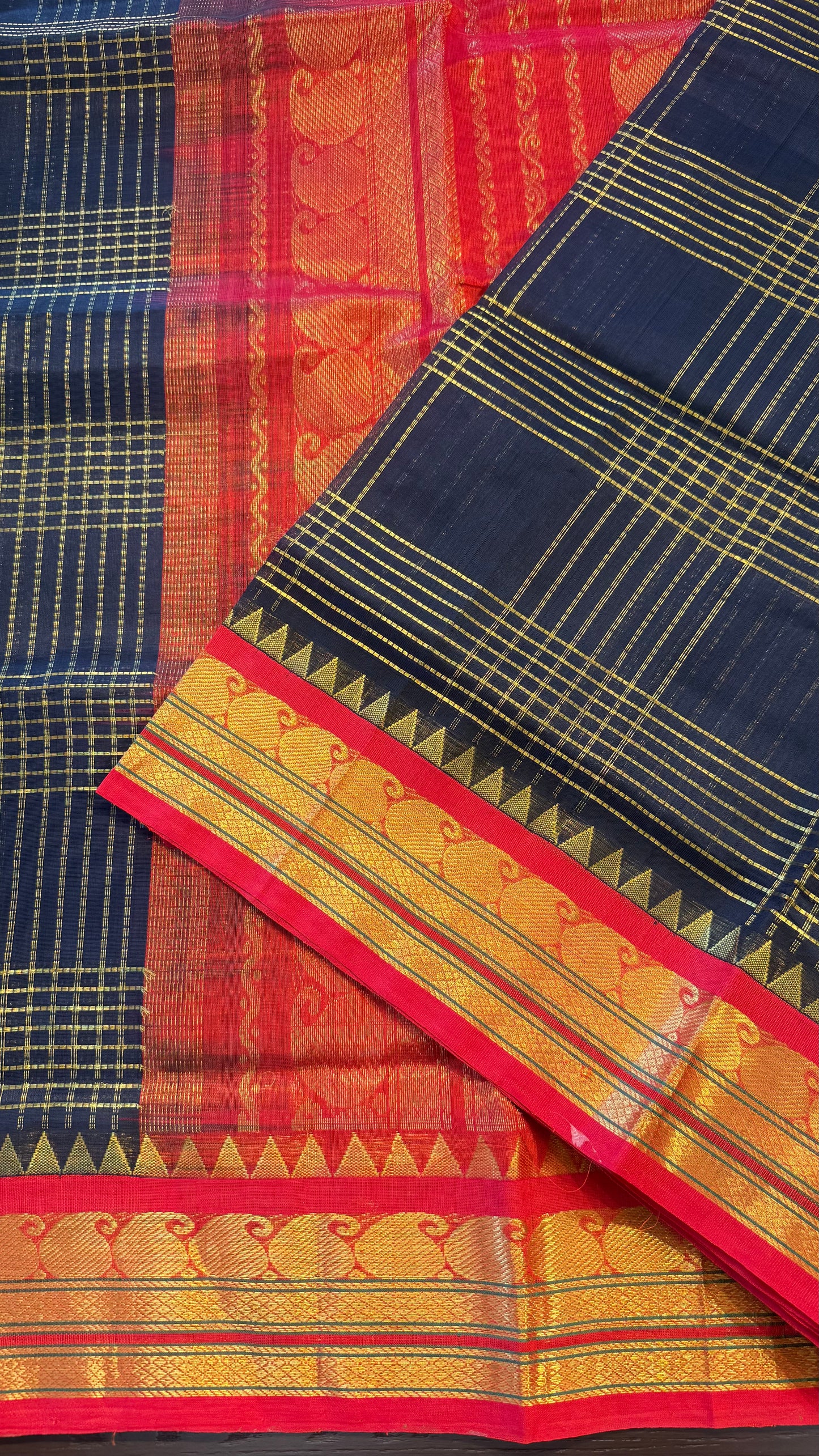 HANDLOOM KANCHIPURAM SILK COTTON (KSC278)
