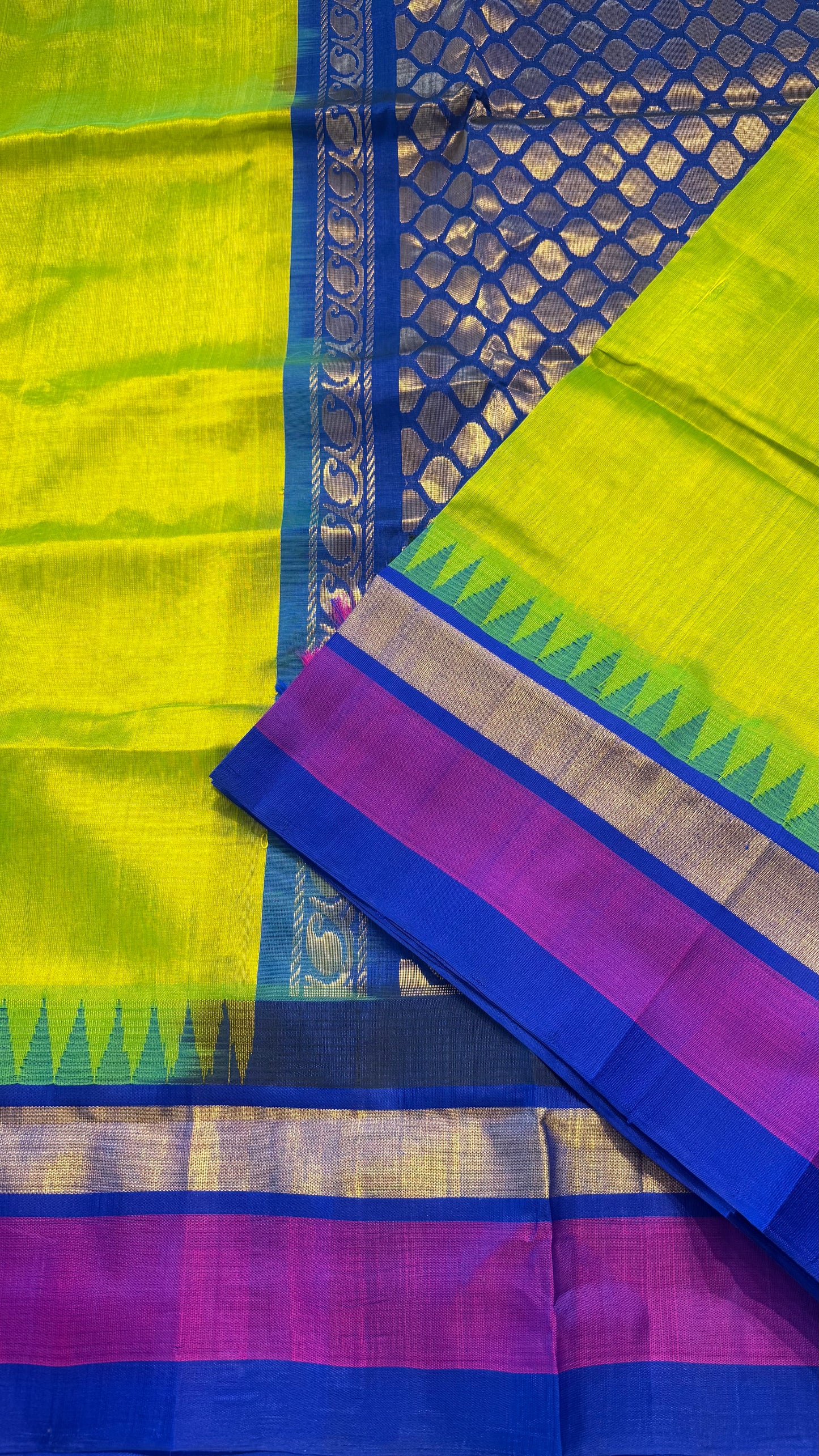 HANDLOOM KANCHIPURAM SILK COTTON (KSC248)