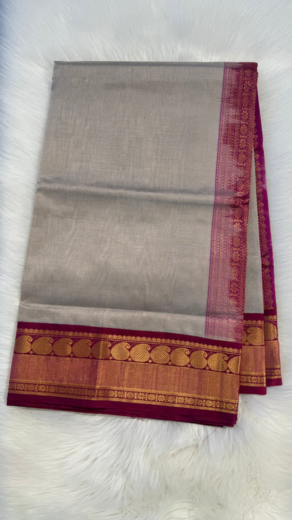 HANDLOOM KANCHIPURAM SILK COTTON (KSC166)