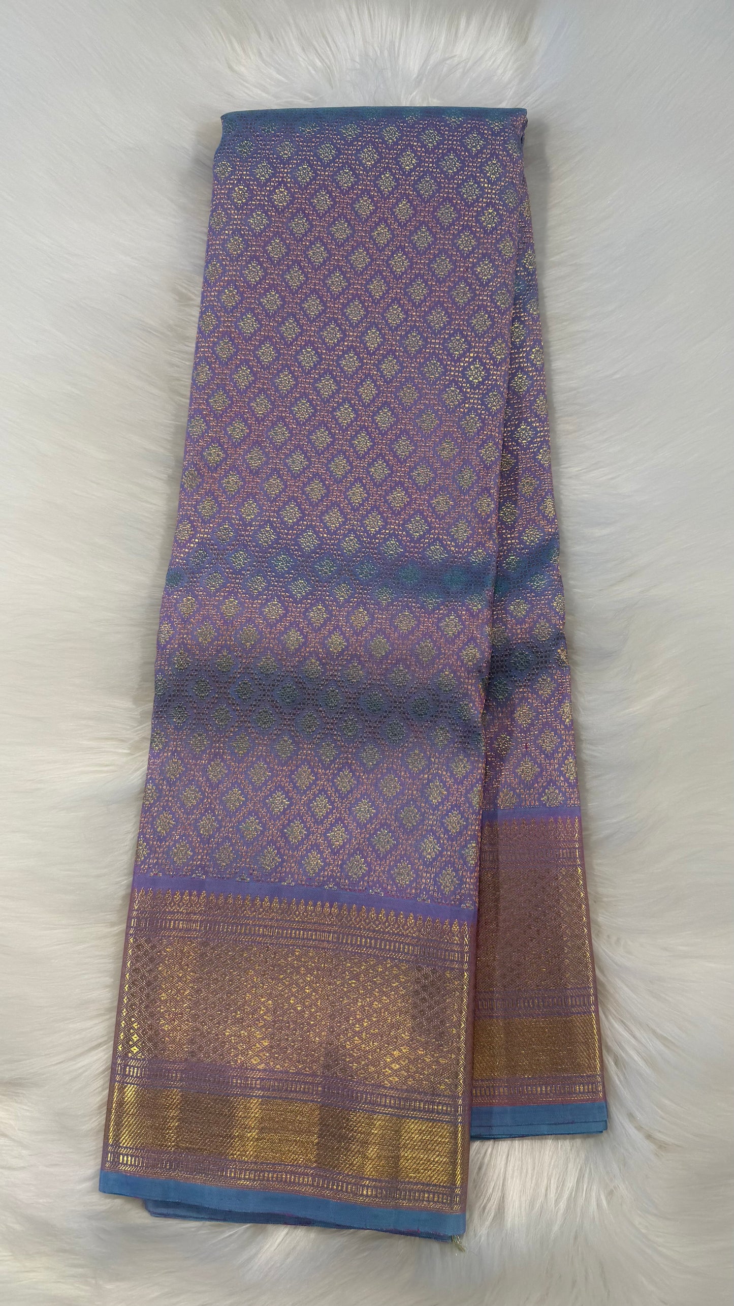 UNICORN GOLD FULL ZARI HANDLOOM KANCHIPURAM SILK SAREE (KSS307)