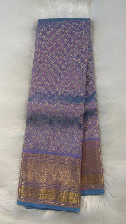 UNICORN GOLD FULL ZARI HANDLOOM KANCHIPURAM SILK SAREE (KSS307)