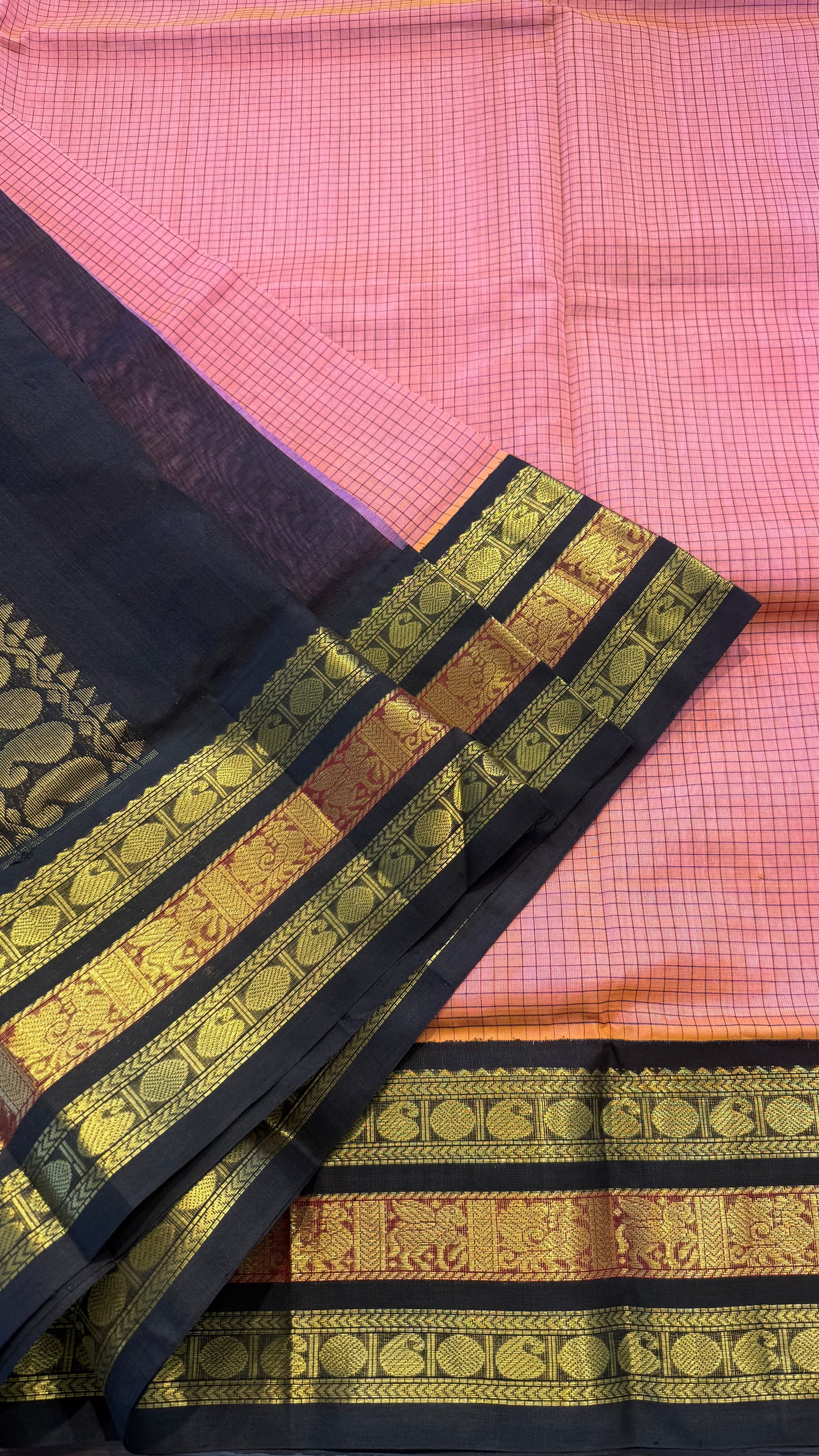 HANDLOOM KANCHIPURAM SILK COTTON (KSC252)