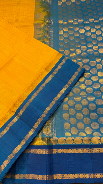 HANDLOOM KANCHIPURAM SILK COTTON (KSC180)