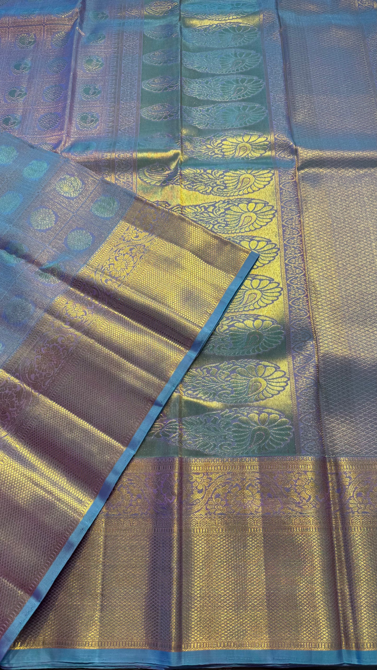 UNICORN GOLD FULL ZARI HANDLOOM KANCHIPURAM SILK SAREE (KSS312)
