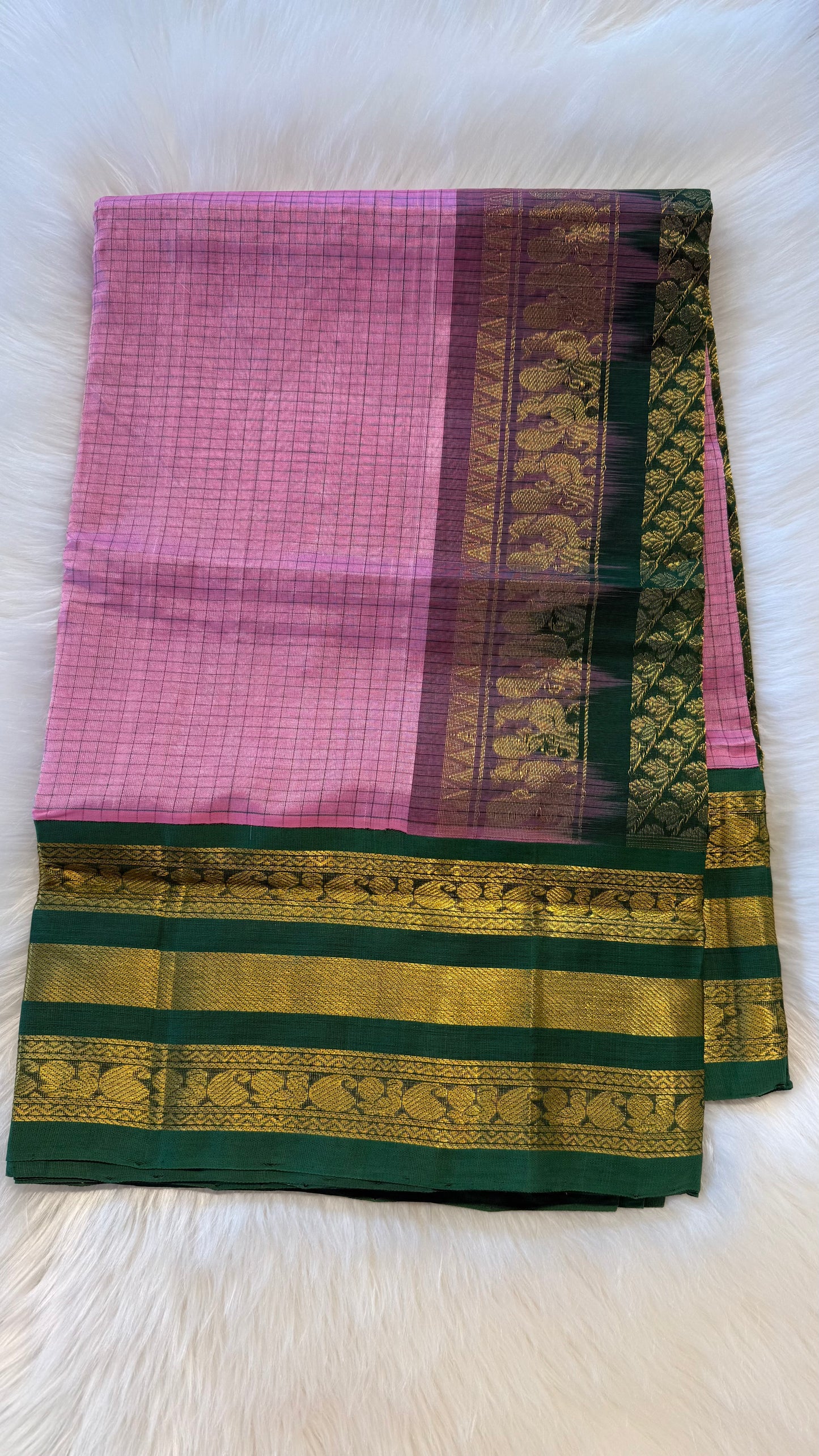HANDLOOM KANCHIPURAM SILK COTTON (KSC253)