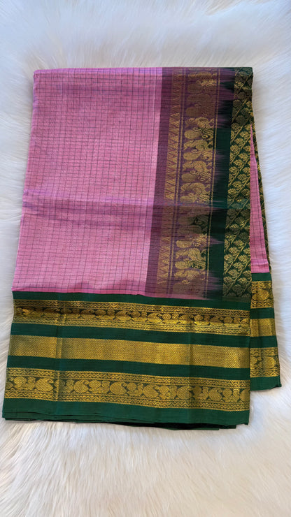 HANDLOOM KANCHIPURAM SILK COTTON (KSC253)