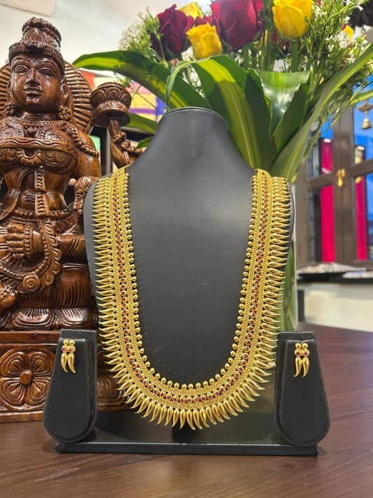 Sadhika 916 Polish Mullai Long Necklace