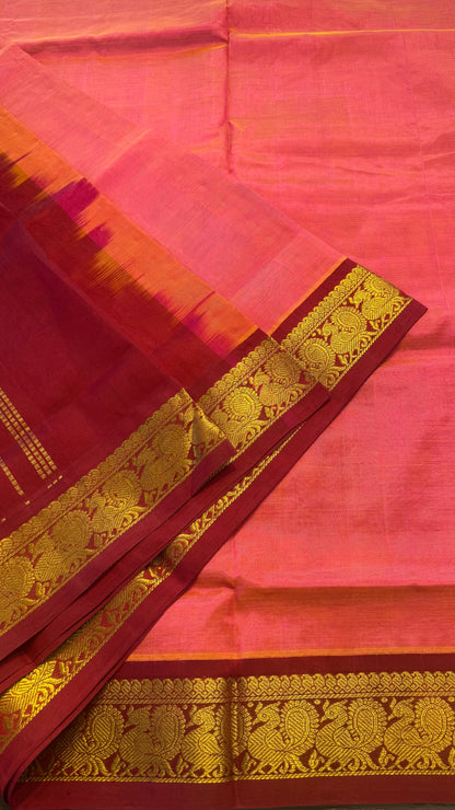 HANDLOOM KANCHIPURAM SILK COTTON (KSC195)