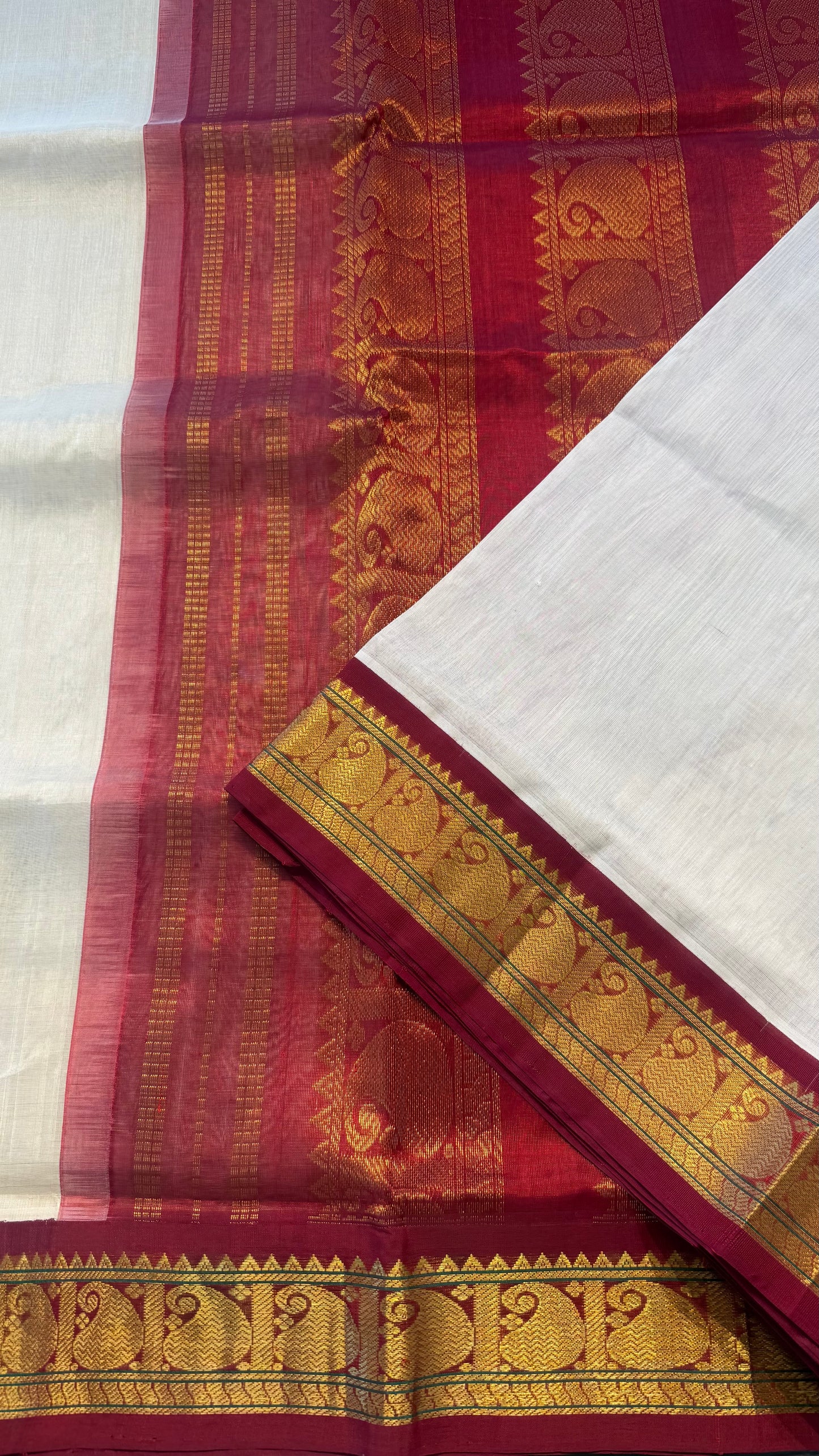 HANDLOOM KANCHIPURAM SILK COTTON (KSC282)
