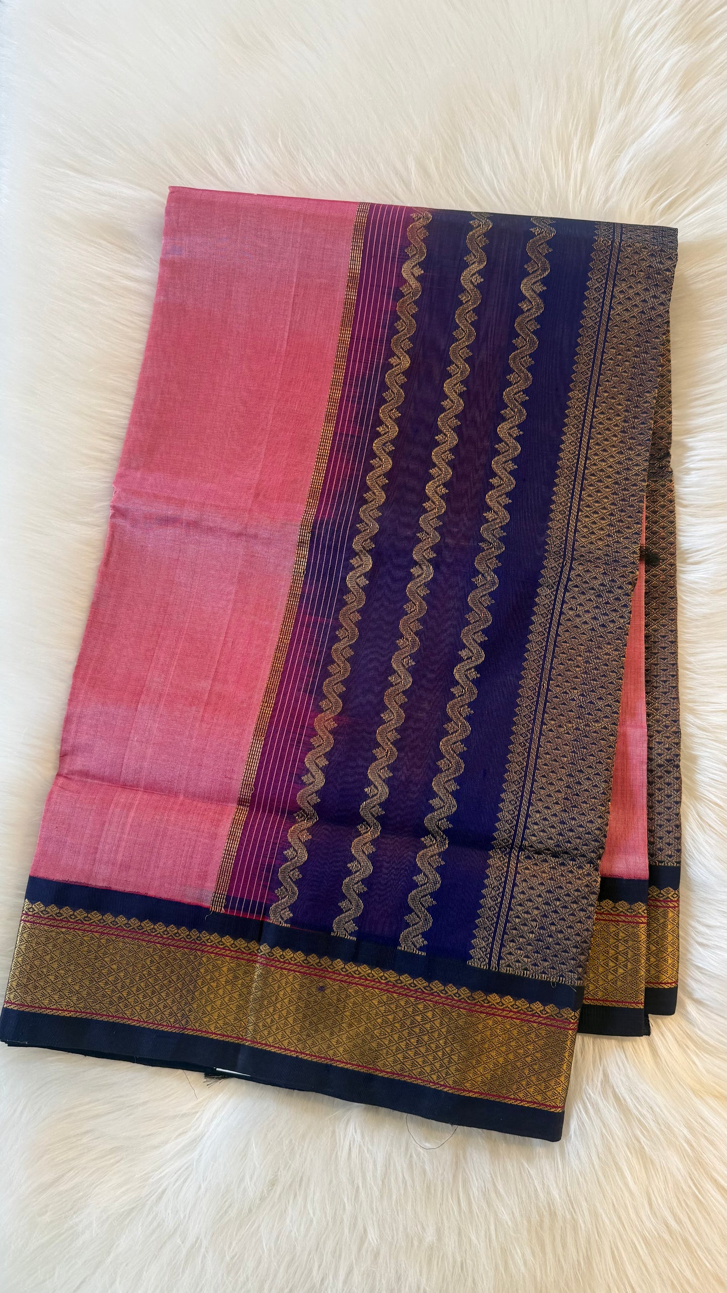 HANDLOOM KANCHIPURAM SILK COTTON (KSC196)