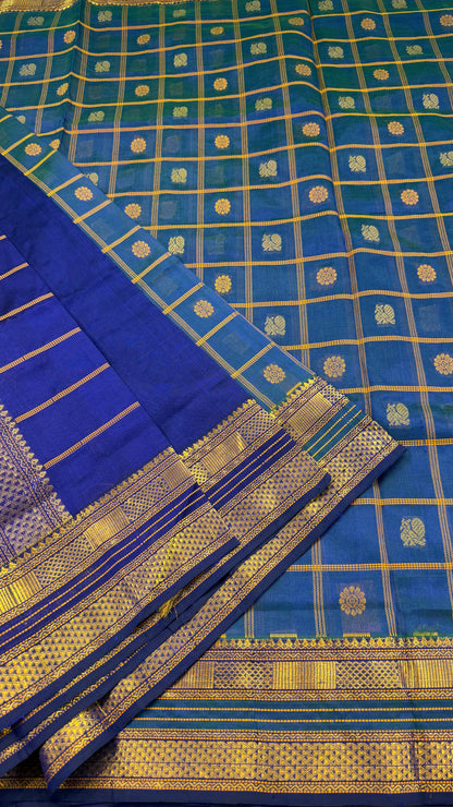 HANDLOOM KANCHIPURAM SILK COTTON (KSC156)