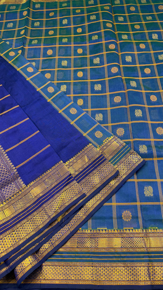HANDLOOM KANCHIPURAM SILK COTTON (KSC156)
