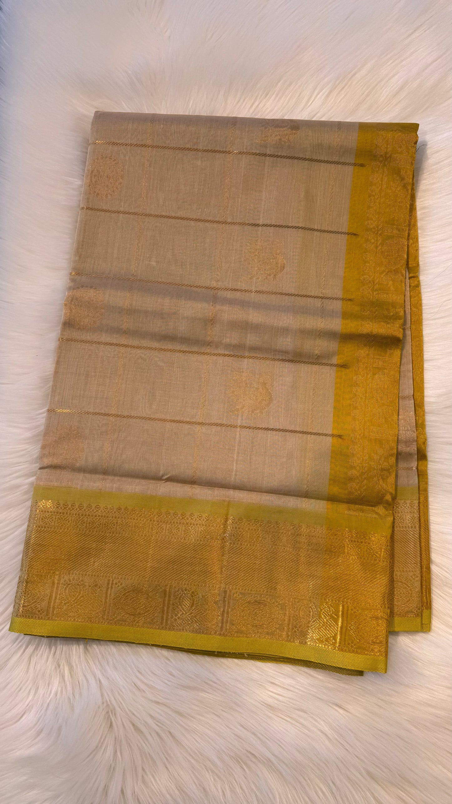 HANDLOOM KANCHIPURAM SILK COTTON (KSC279)