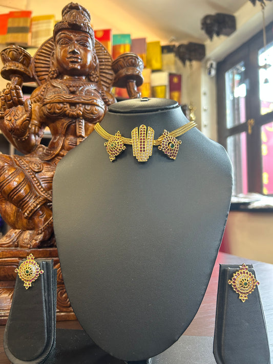 Namam Sangu Chakram Necklace