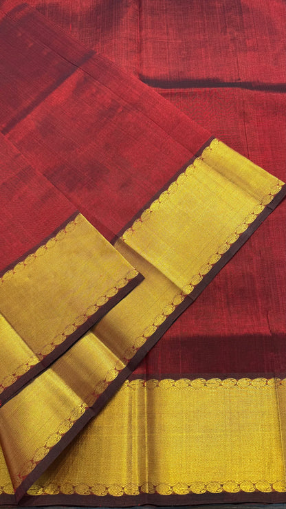 MAROON KANCHIPURAM SILK COTTON (KSC07)