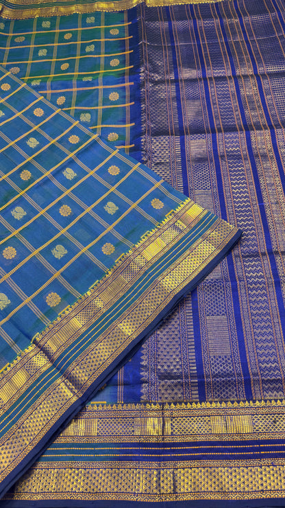 HANDLOOM KANCHIPURAM SILK COTTON (KSC156)