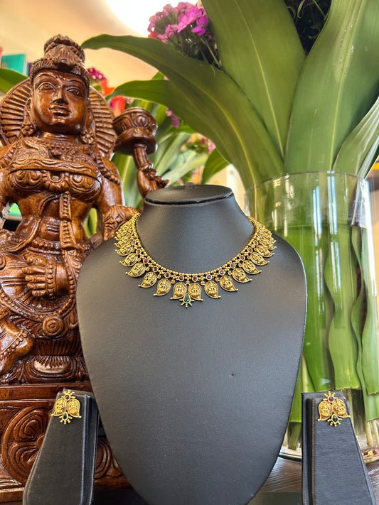 Multi Nakshi Mango Necklace