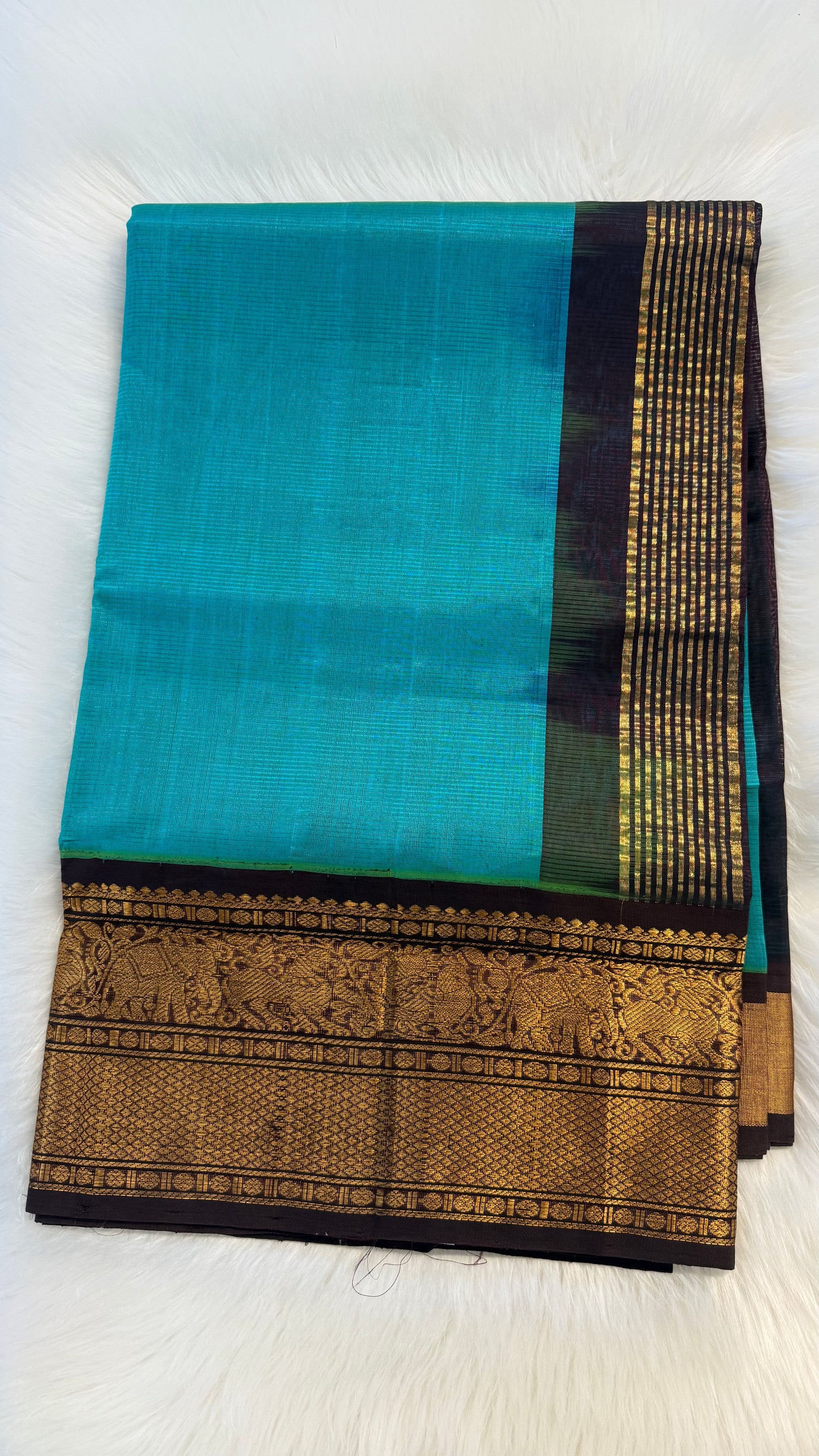 HANDLOOM KANCHIPURAM SILK COTTON (KSC244)